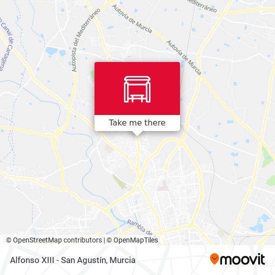 Alfonso XIII - San Agustín map