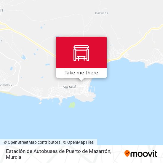 mapa Estación de Autobuses de Puerto de Mazarrón