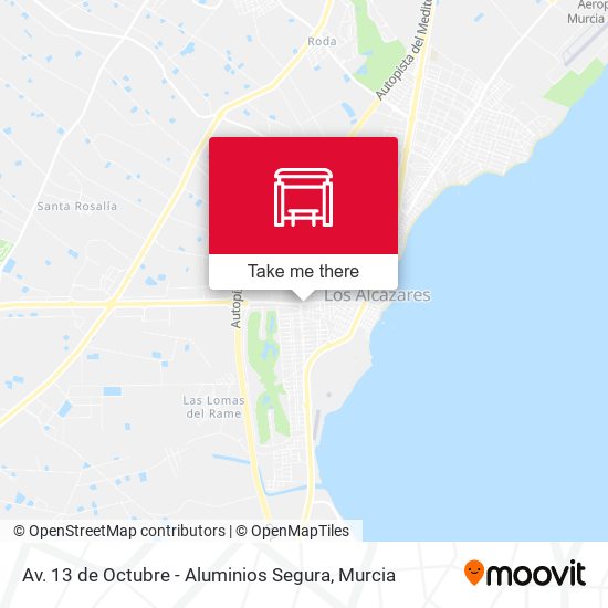 mapa Av. 13 de Octubre - Aluminios Segura