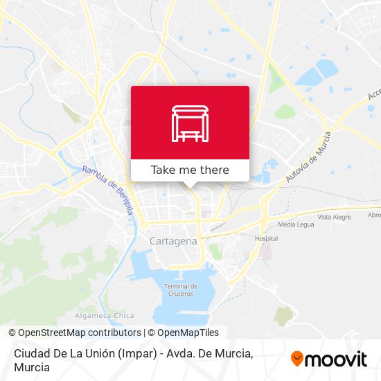 Ciudad De La Unión (Impar) - Avda. De Murcia map