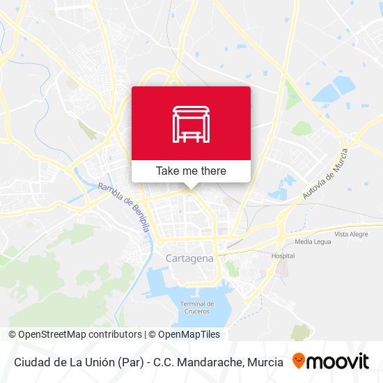 Ciudad de La Unión (Par) - C.C. Mandarache map