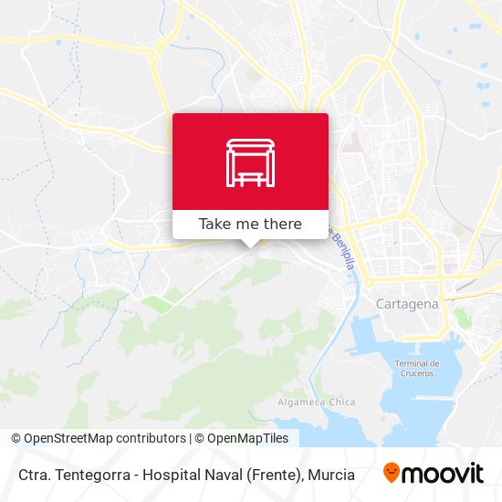 Ctra. Tentegorra - Hospital Naval (Frente) map