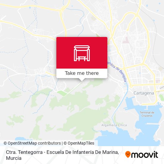 mapa Ctra. Tentegorra - Escuela De Infantería De Marina