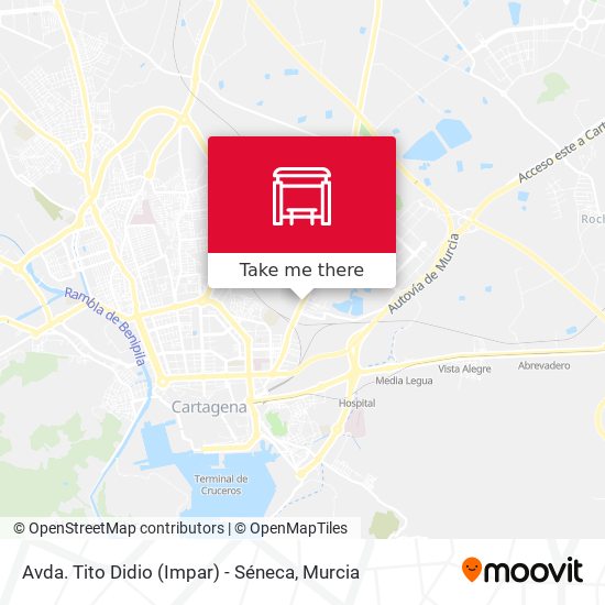 Avda. Tito Didio (Impar) - Séneca map