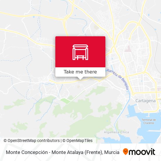 Monte Concepción - Monte Atalaya (Frente) map