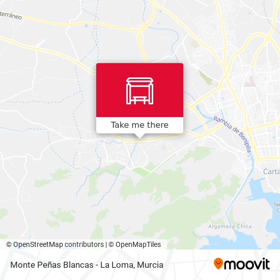 mapa Monte Peñas Blancas - La Loma