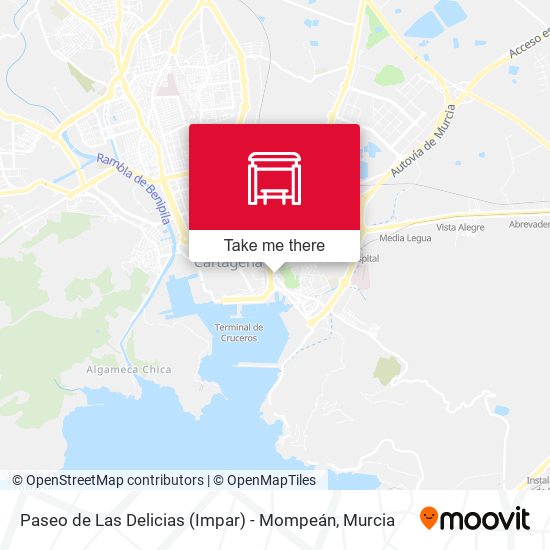 Paseo de Las Delicias (Impar) - Mompeán map