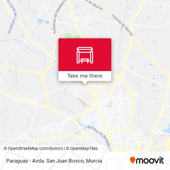 Paraguay - Avda. San Juan Bosco map