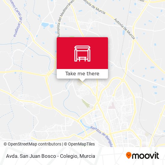 Avda. San Juan Bosco - Colegio map