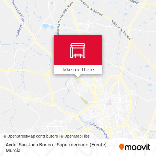 Avda. San Juan Bosco - Supermercado (Frente) map