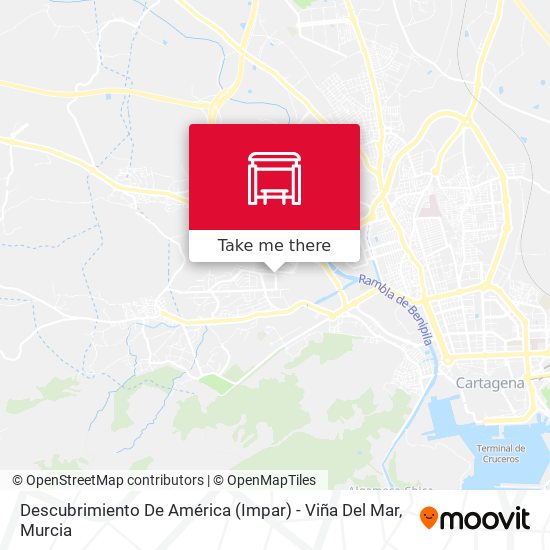 Descubrimiento De América (Impar) - Viña Del Mar map