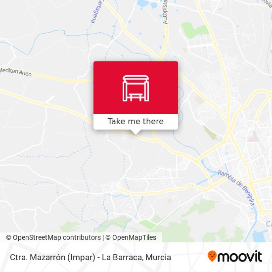 Ctra. Mazarrón (Impar) - La Barraca map