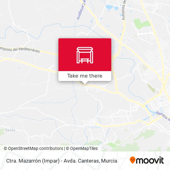 Ctra. Mazarrón (Impar) - Avda. Canteras map