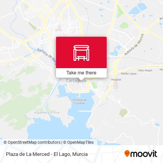 Plaza de La Merced - El Lago map