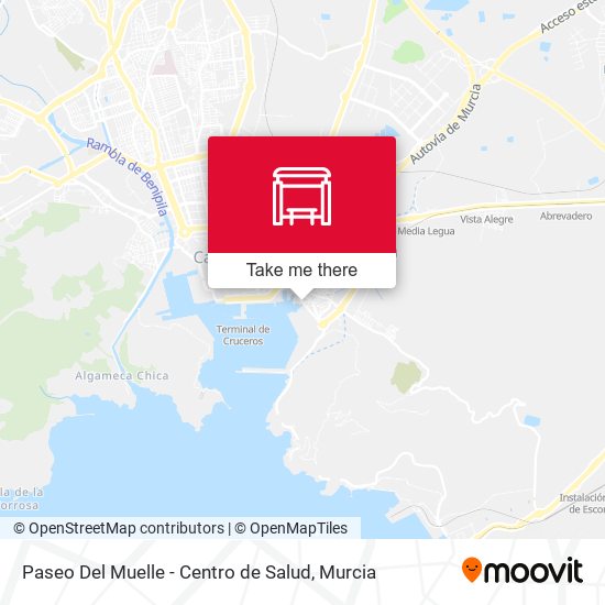 mapa Paseo Del Muelle - Centro de Salud