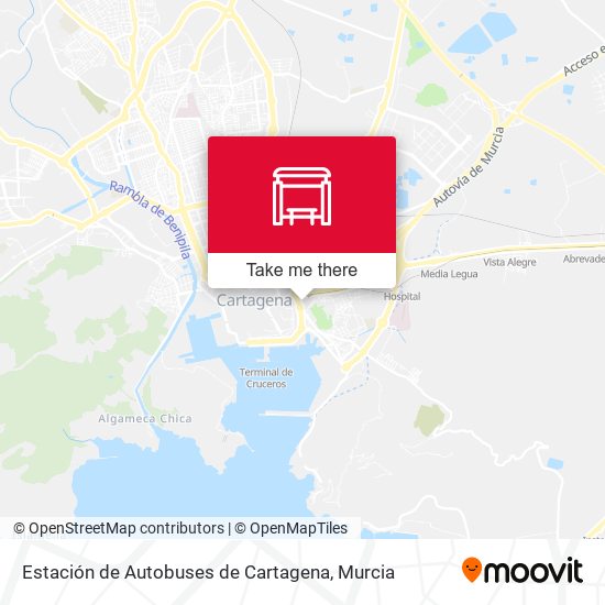 Estación de Autobuses de Cartagena map