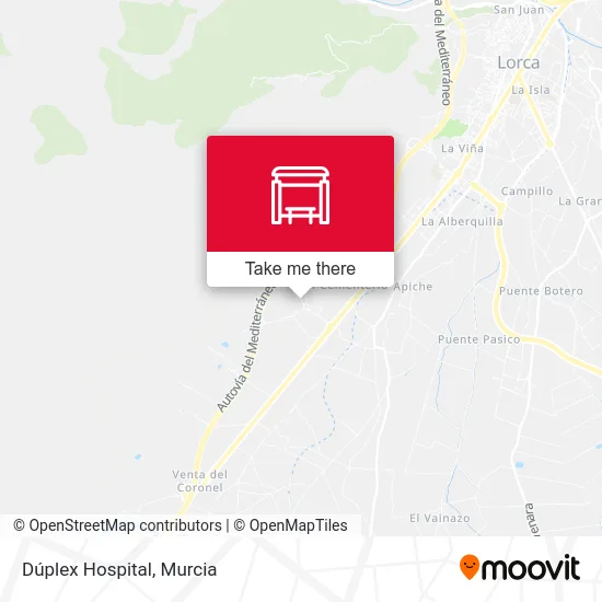 Dúplex Hospital map