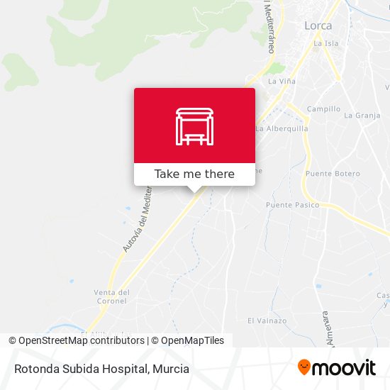 Rotonda Subida Hospital map