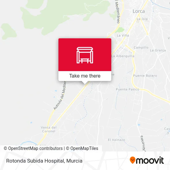 Rotonda Subida Hospital map