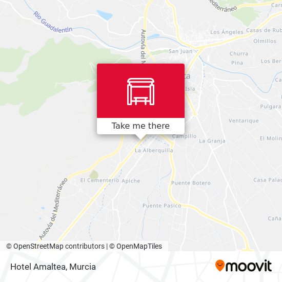 Hotel Amaltea map