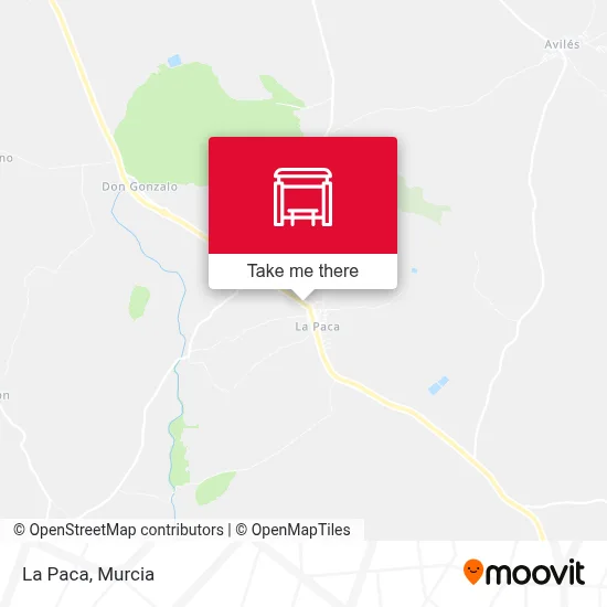 La Paca map