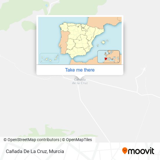 Cañada De La Cruz map