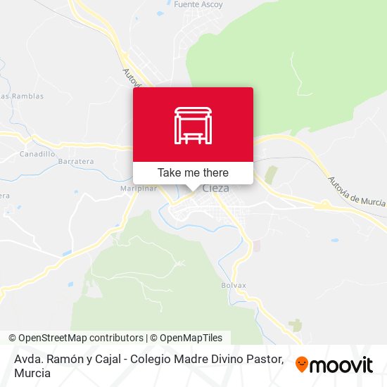 Avda. Ramón y Cajal - Colegio Madre Divino Pastor map