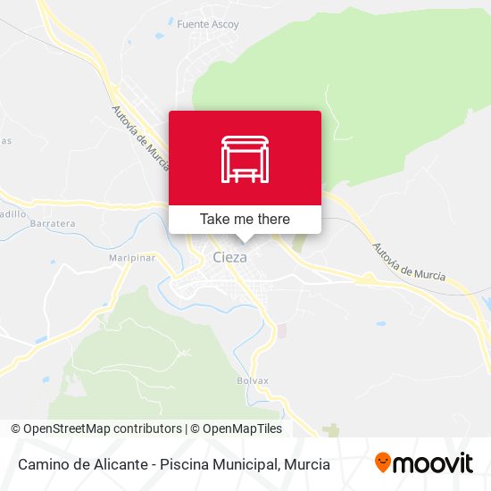 Camino de Alicante - Piscina Municipal map