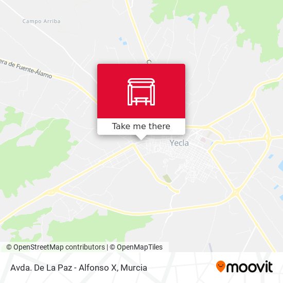 Avda. De La Paz - Alfonso X map