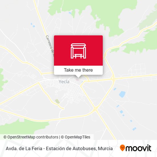Avda. de La Feria - Estación de Autobuses map