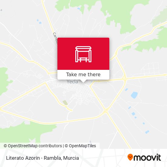 Literato Azorín - Rambla map