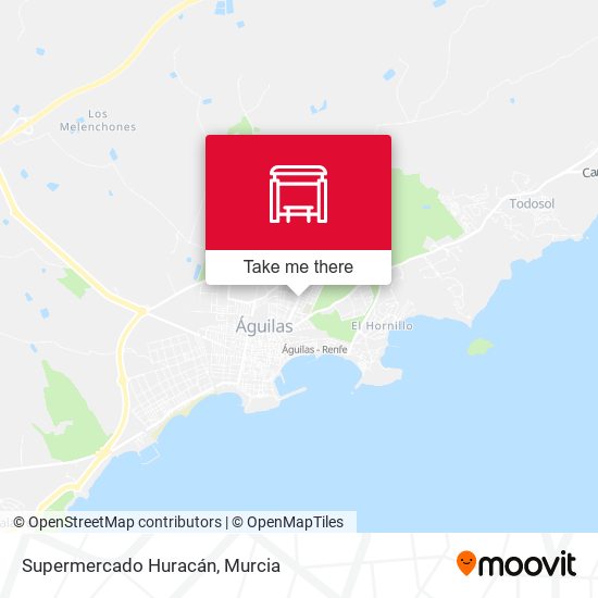 Supermercado Huracán map