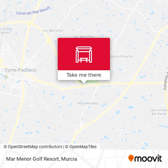 Mar Menor Golf Resort map