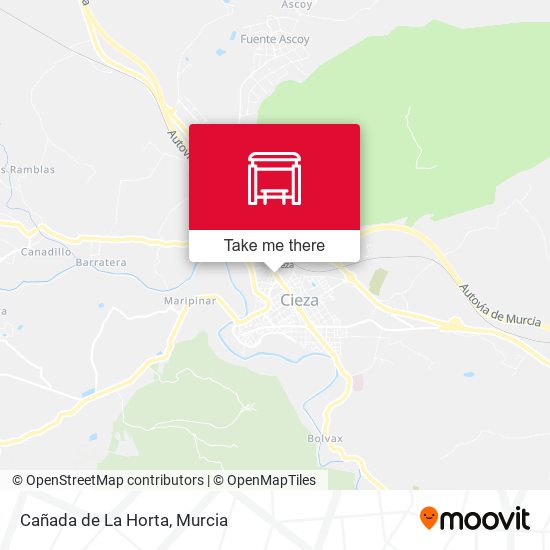 Cañada de La Horta map