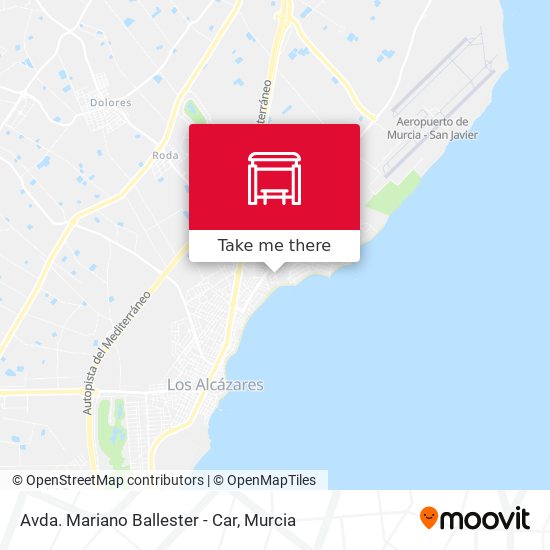 Avda. Mariano Ballester - Car map