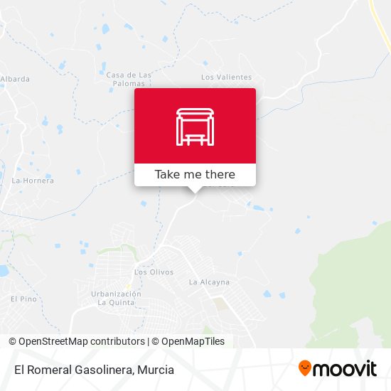 mapa El Romeral Gasolinera
