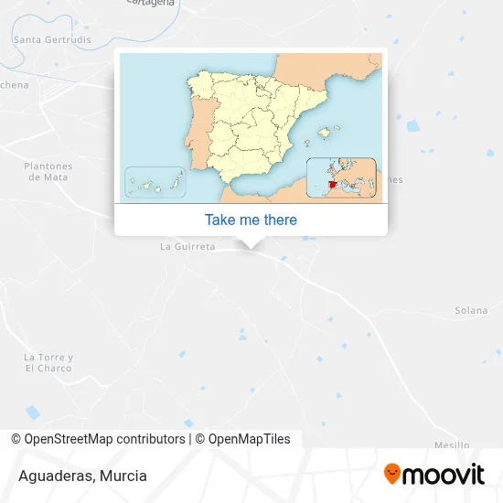 Aguaderas map