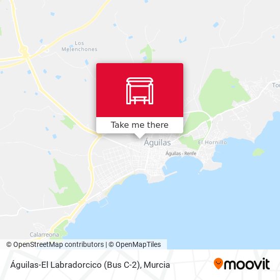 mapa Águilas-El Labradorcico (Bus C-2)