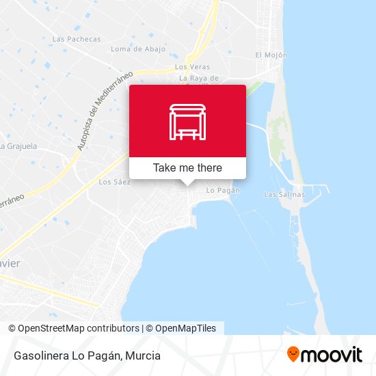 Gasolinera Lo Pagán map