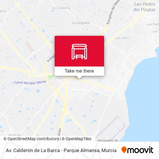 Av. Calderón de La Barca - Parque Almansa map