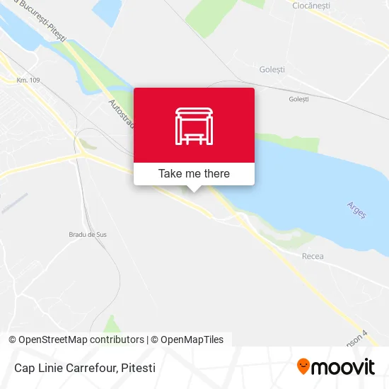Cap Linie Carrefour map