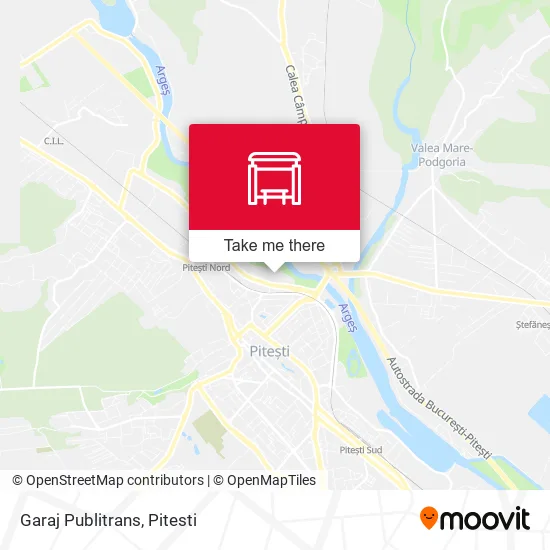 Garaj Publitrans map