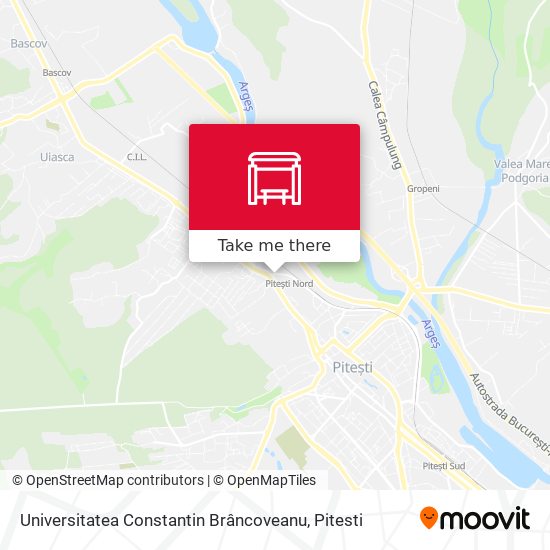 Universitatea Constantin Brâncoveanu map