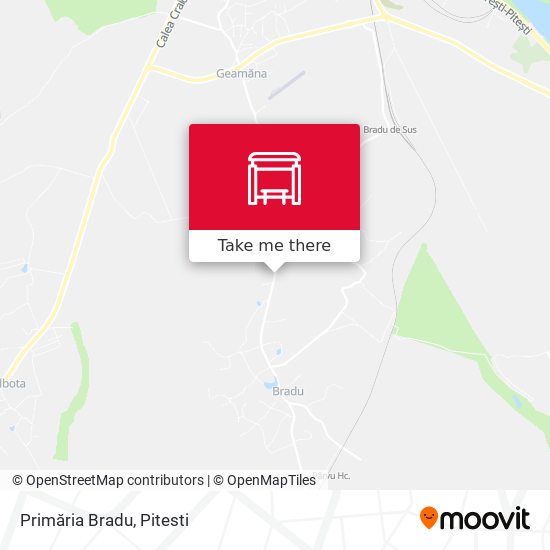 Primăria Bradu map