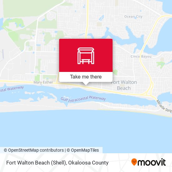 Mapa de Fort Walton Beach (Shell)