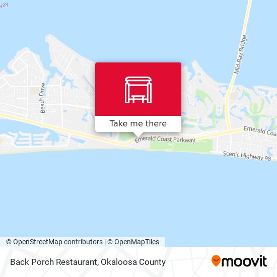 Mapa de Back Porch Restaurant