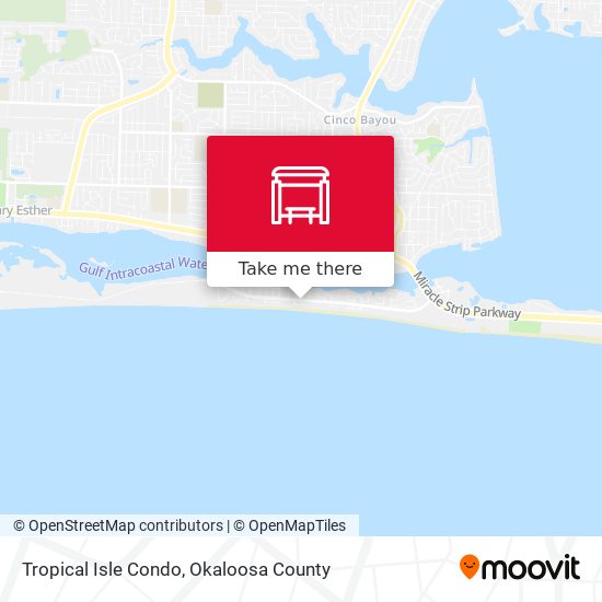 Tropical Isle Condo map