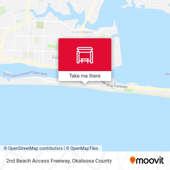 2nd Beach Access Freeway map
