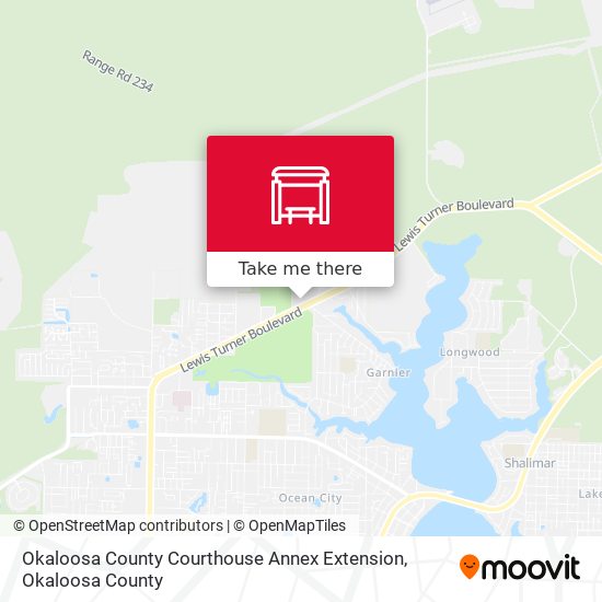 Okaloosa County Courthouse Annex Extension map