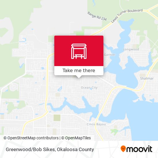 Mapa de Greenwood/Bob Sikes